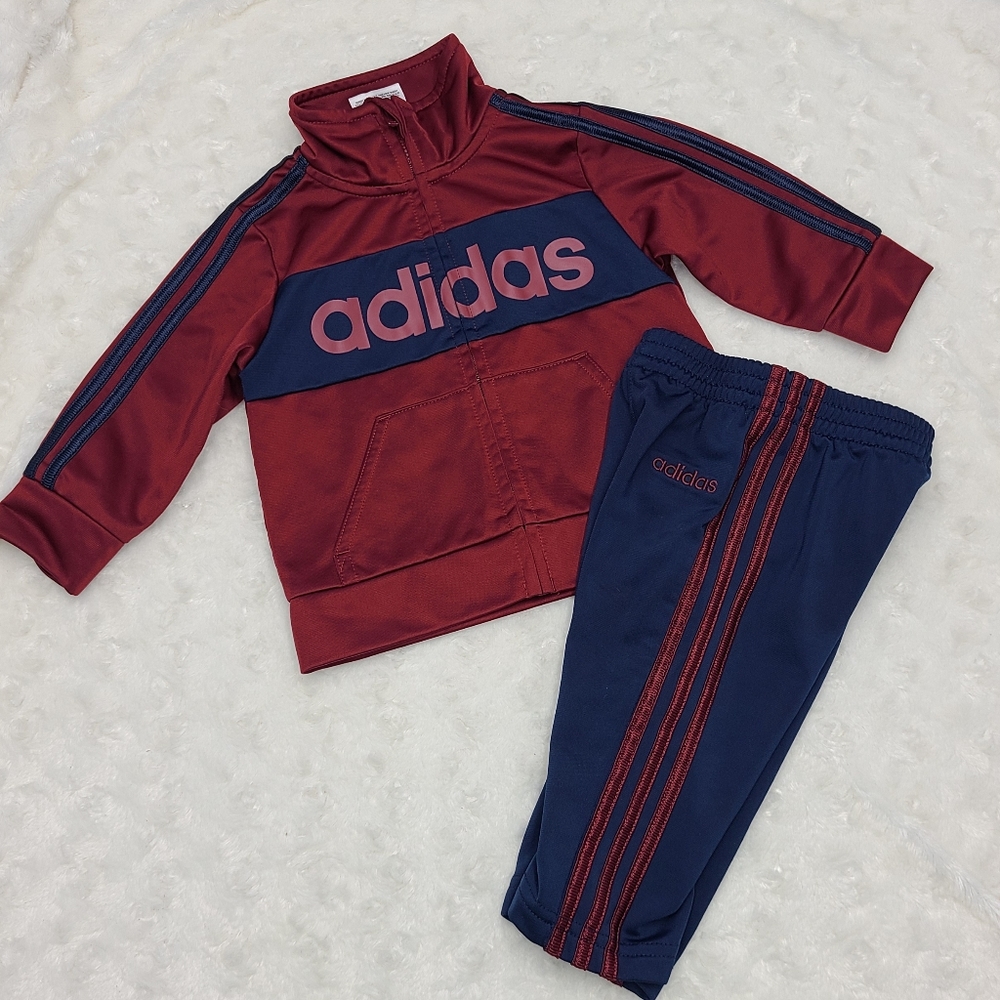 Adidas baby boy tracksuit size 6 months